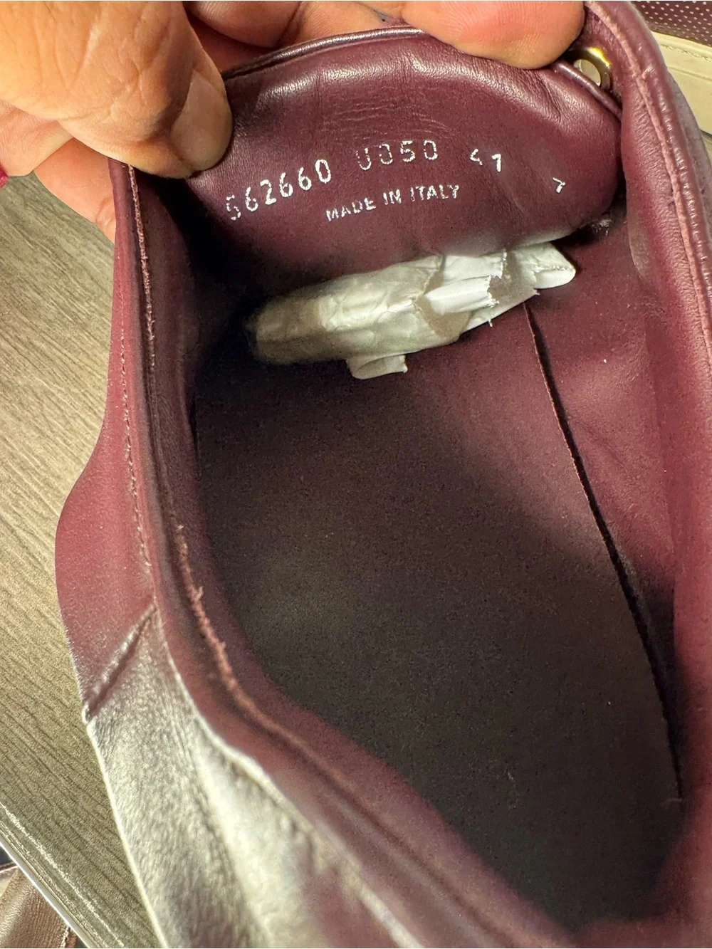 Paul Smith Basso Bordo Burgundy Embossed Leather Low Top Sneakers men sz 41EU/8M